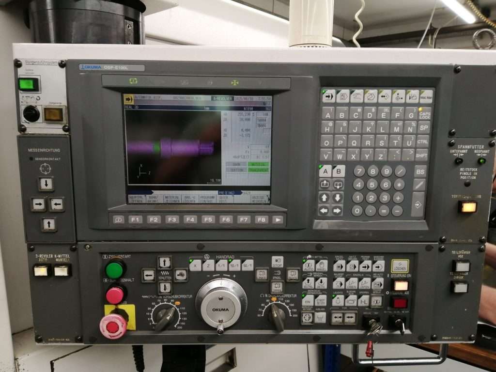 2005 年 Okuma LU300-2ST 350 雙主軸、雙刀塔CNC車削中心 – 二手 – 德國