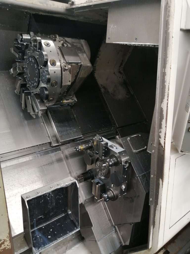 2005 年 Okuma LU300-2ST 350 雙主軸、雙刀塔CNC車削中心 – 二手 – 德國