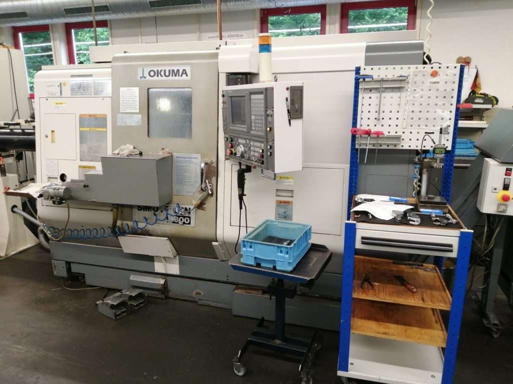 2005 年 Okuma LU300-2ST 350 雙主軸、雙刀塔CNC車削中心 – 二手 – 德國