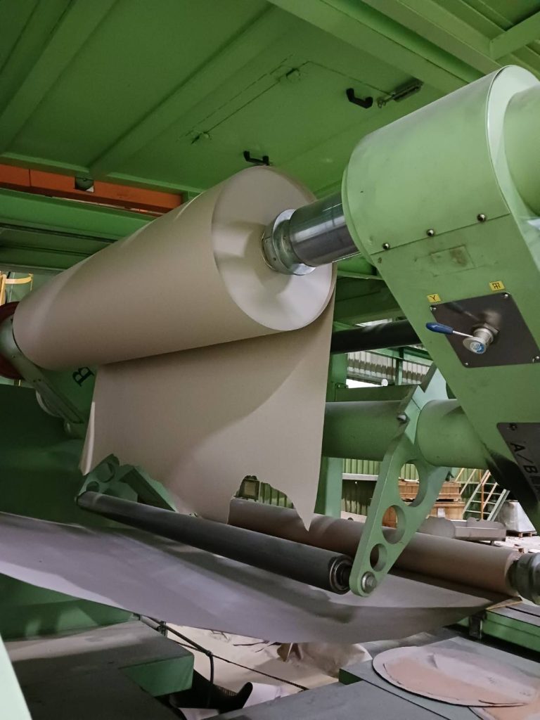 Complete Thermal Transfer Paper Coating & Converting Production Line – YII-CHWAN + KLEINWEFERS + JAGENBERG + WRAPMATIC – Used – Taiwan