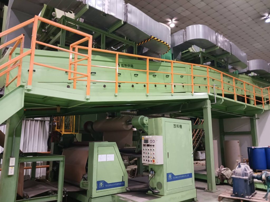 Complete Thermal Transfer Paper Coating & Converting Production Line – YII-CHWAN + KLEINWEFERS + JAGENBERG + WRAPMATIC – Used – Taiwan