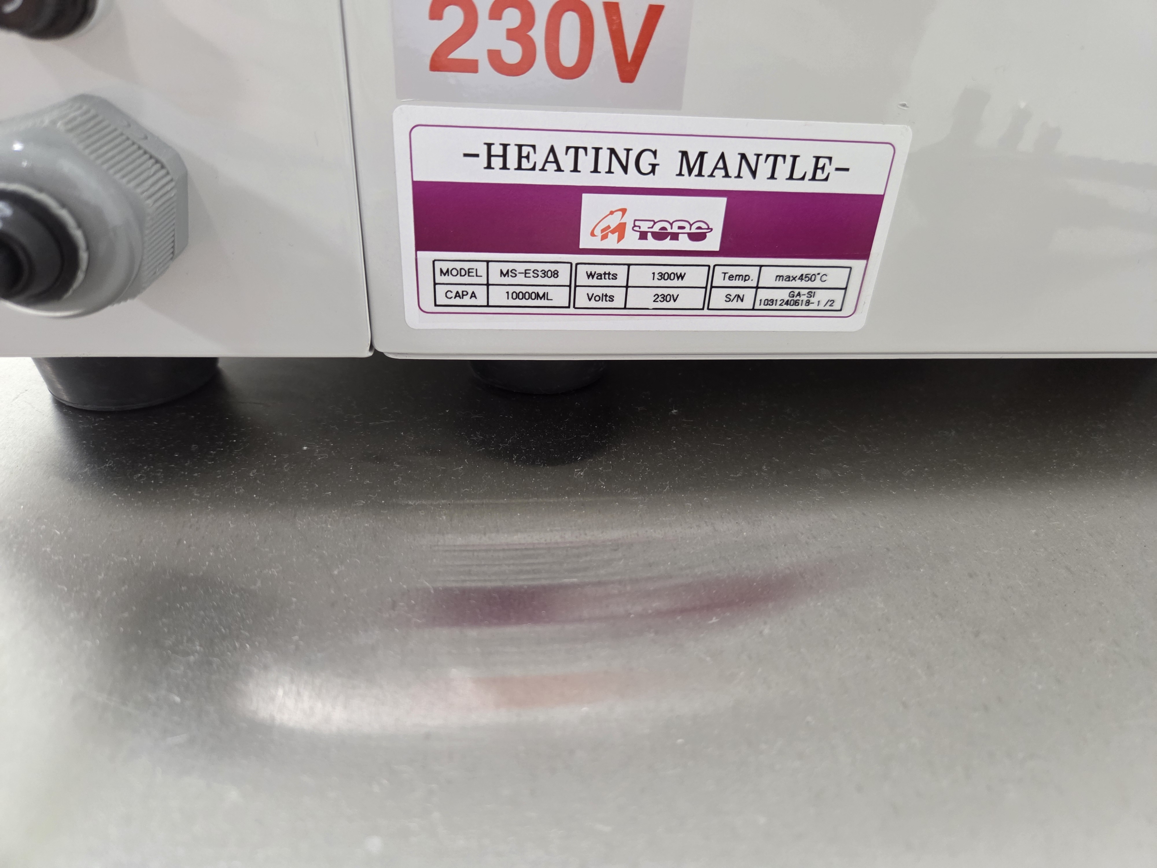 2台 Misung MS-ES308 加熱外套鍋（帶攪拌器）– 10L, 1300W, 最高溫度 450°C – 二手 – 新加坡