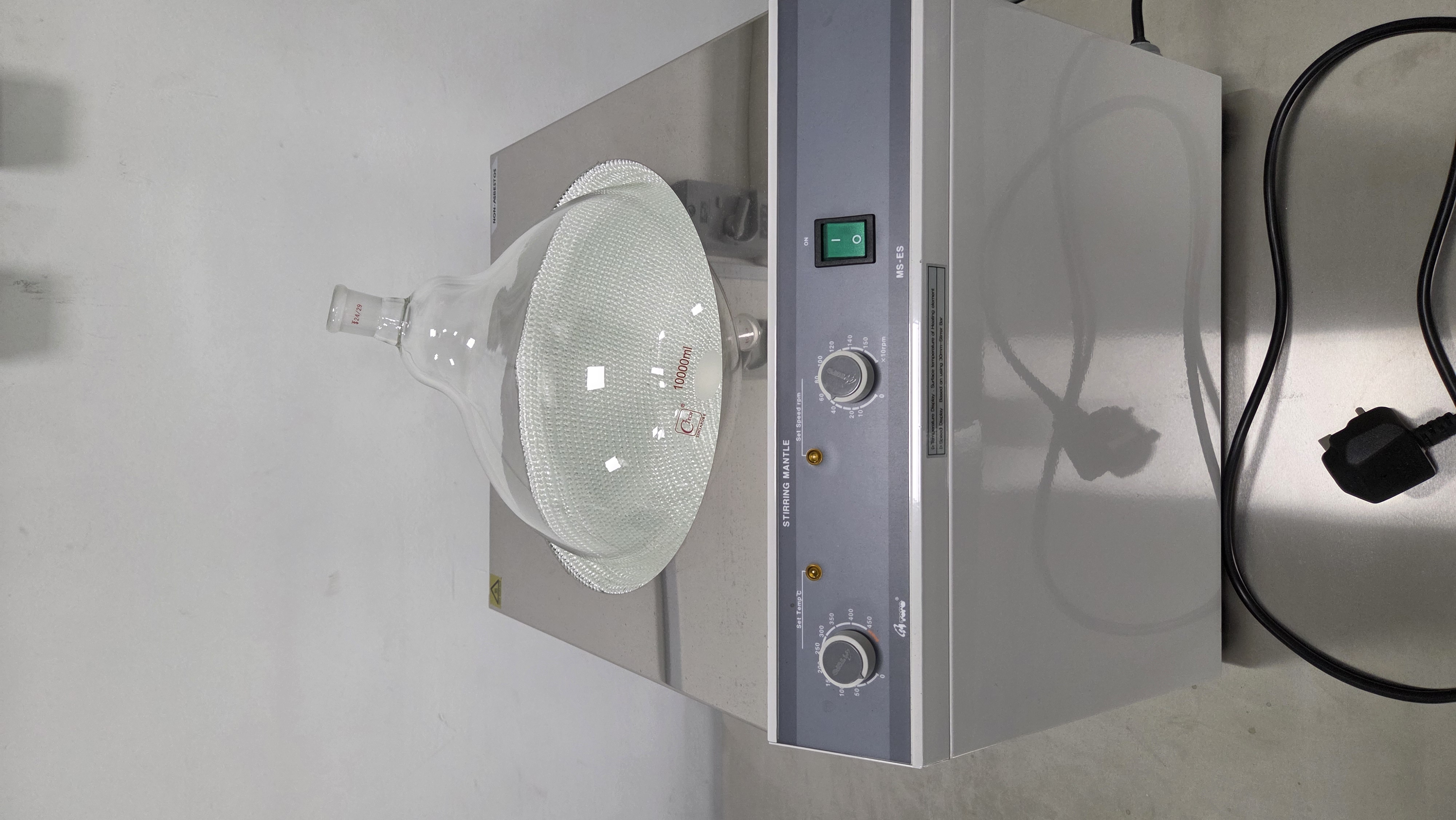 2台 Misung MS-ES308 加熱外套鍋（帶攪拌器）– 10L, 1300W, 最高溫度 450°C – 二手 – 新加坡