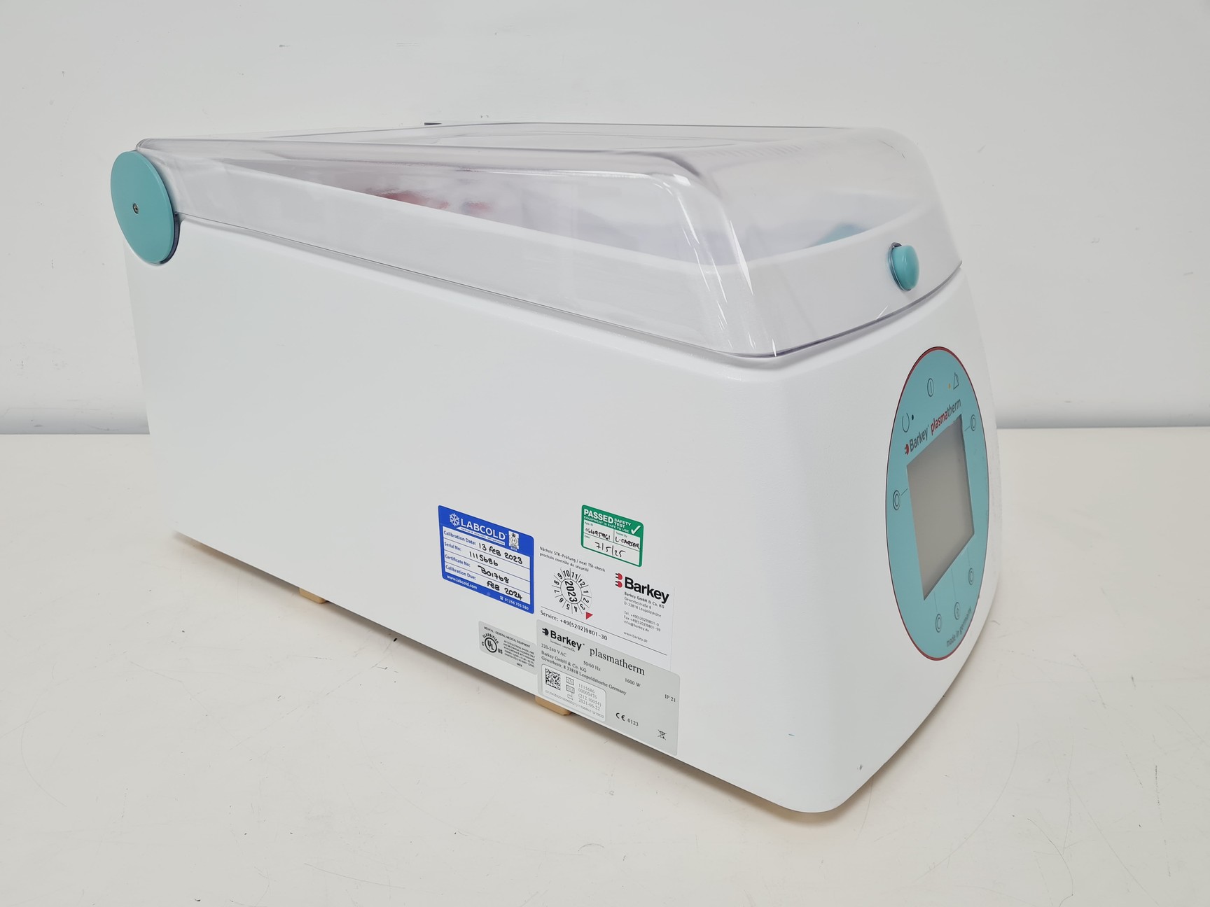 Barkey Plasmatherm Blood & Plasma Bag Heating System Lab