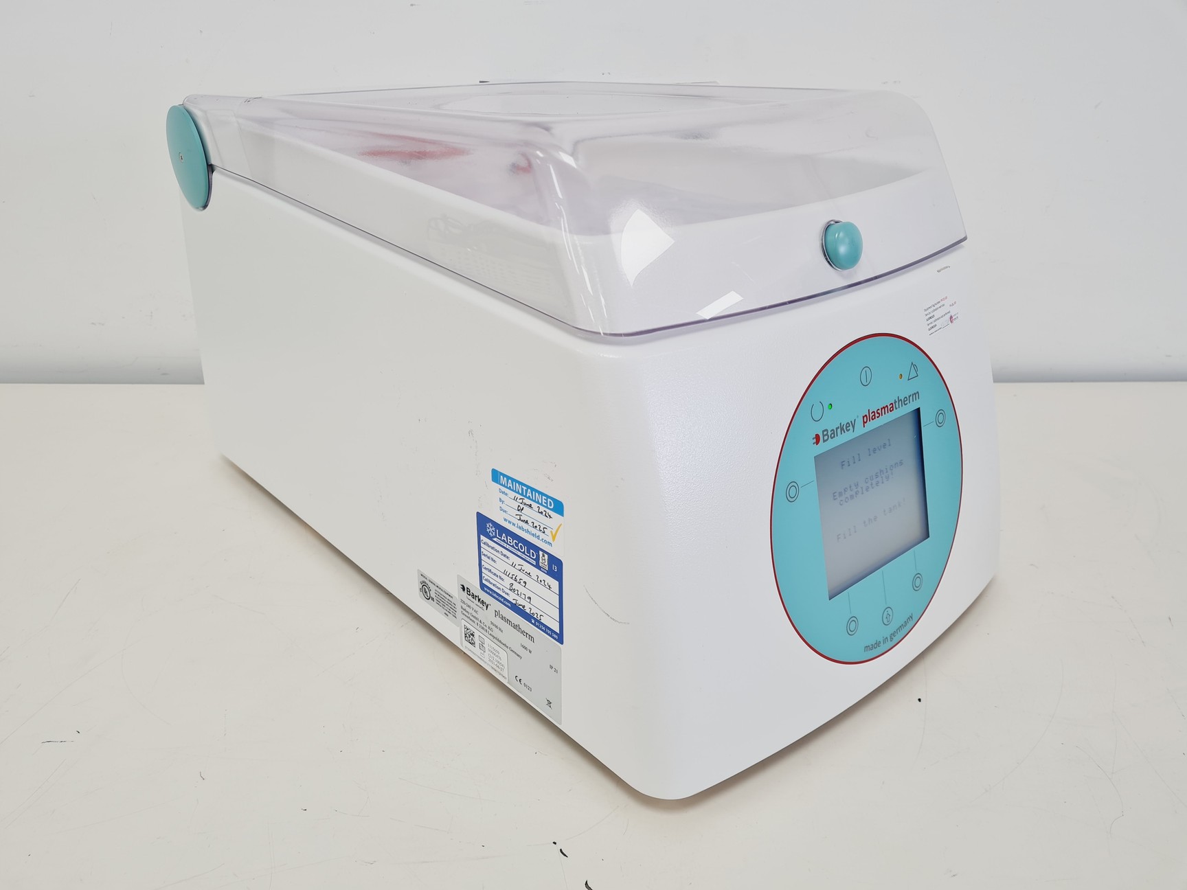 Barkey Plasmatherm Blood & Plasma Bag Heating System Lab