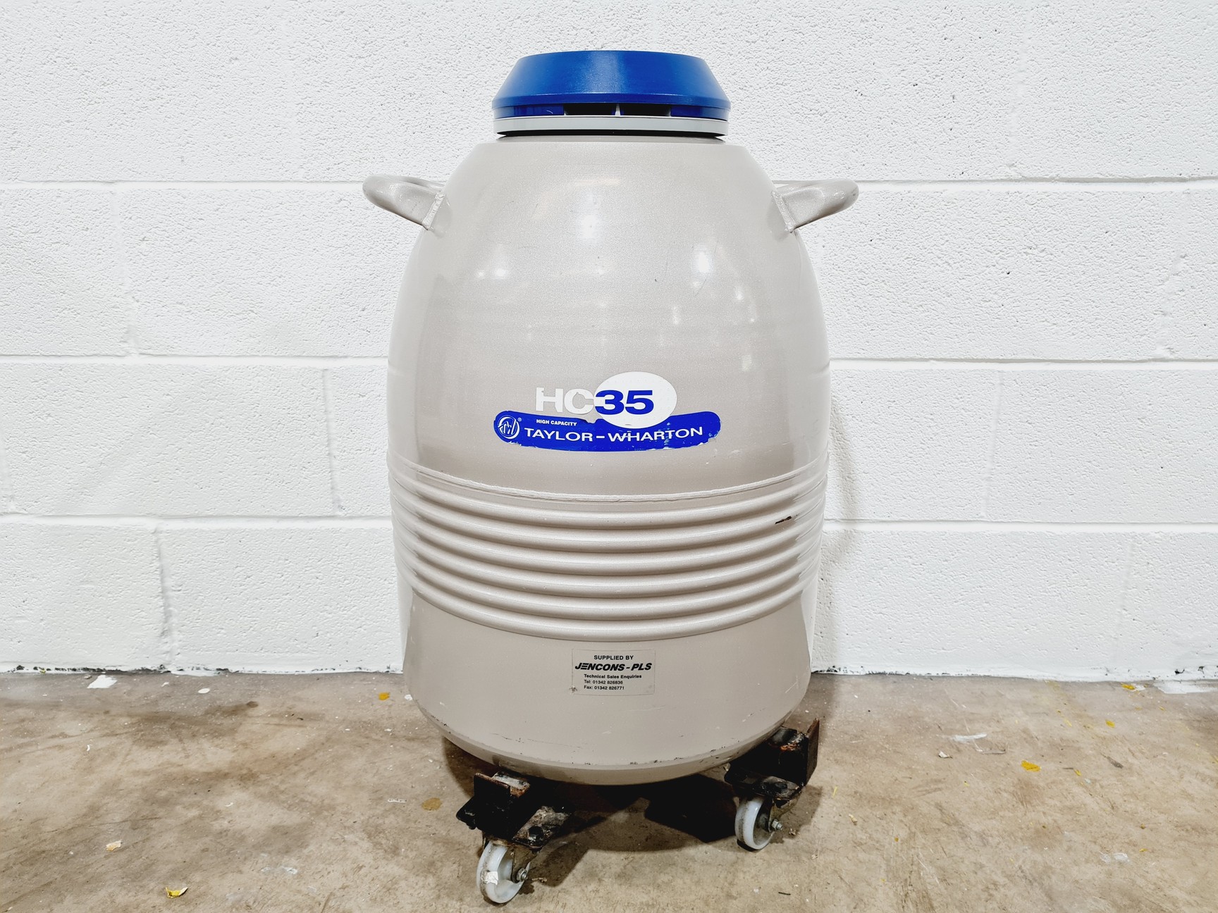 Taylor-Wharton HC35 Nitrogen Dewar w/ Trolley