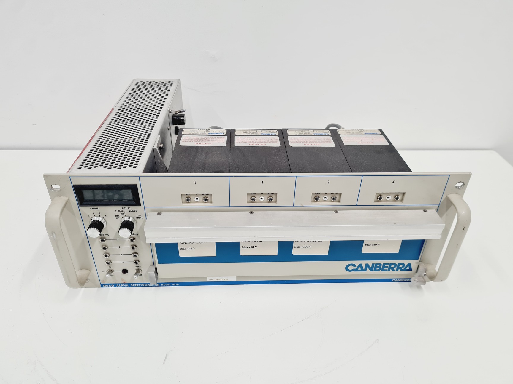 Canberra 7404 Alpha Spectrometer - 4 × 7404-01 Modules