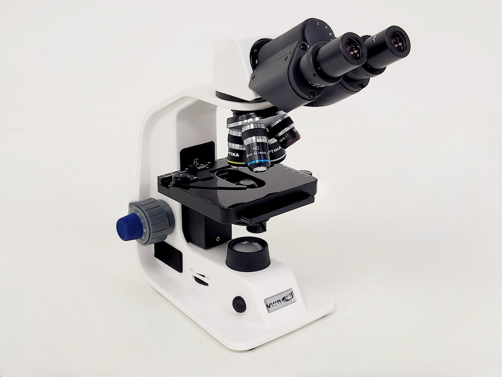 VWR BL124A Brightfield Microscope 4 x Optika Objectives 4/10/40/100x Lab