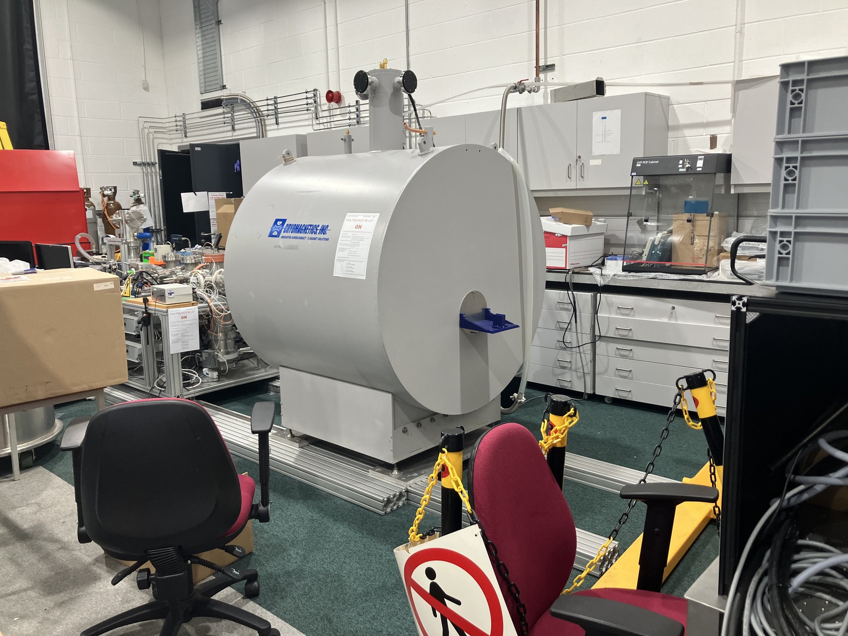 Cryomagnetics Inc 12T Horizontal Superconducting Magnet with CS-4 & LM-500