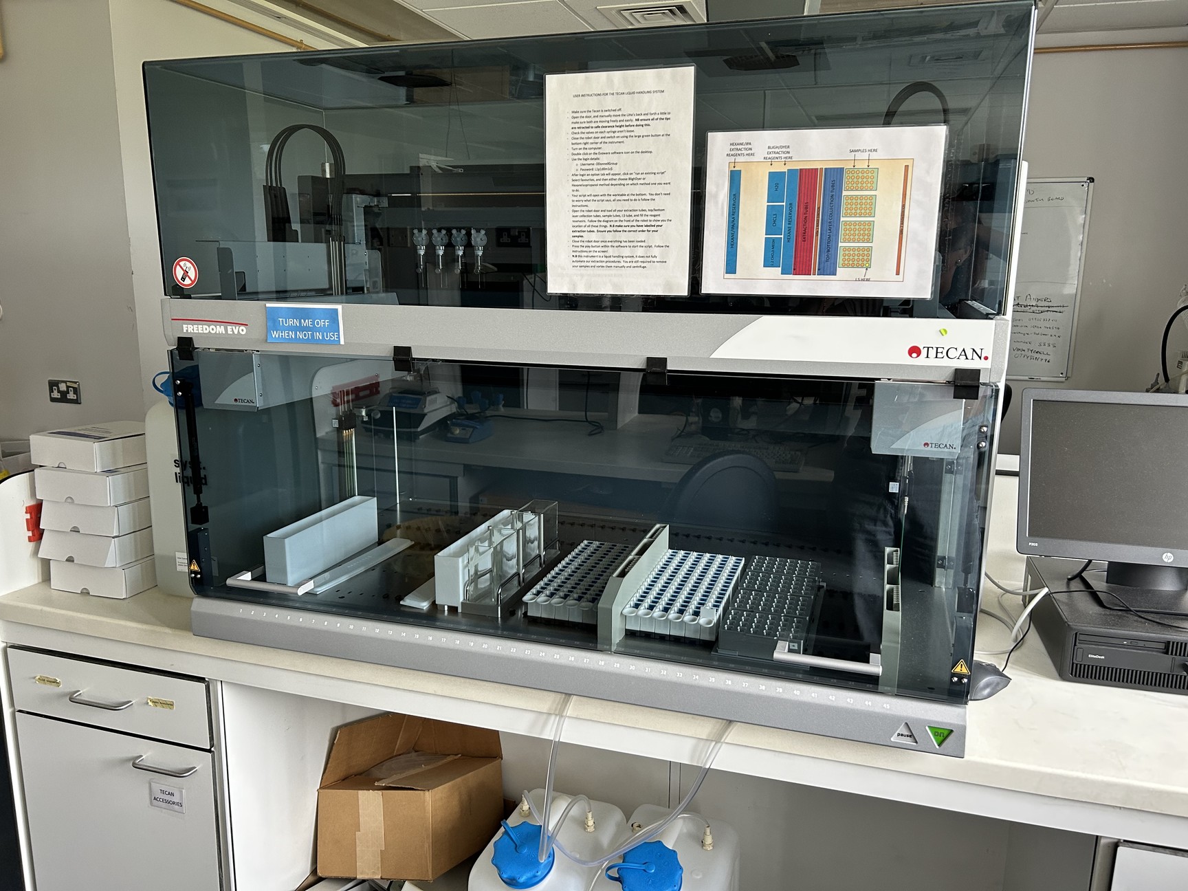 Tecan FREEDOM EVO-2 150 Base Liquid Handling Robot with Fixed Tip System