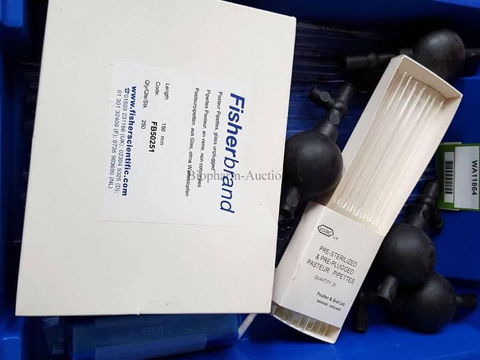 Pasteur Pipettes - various sizes, plus rubber valves