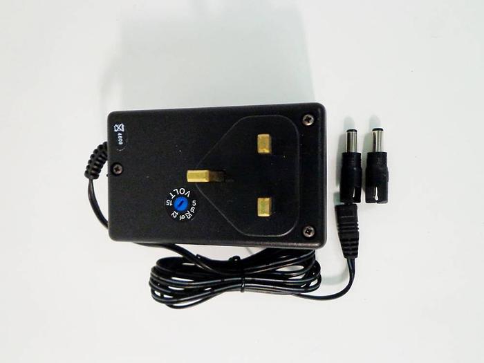 Mascot Power Supply Adapter, Variable Output and Connectors.