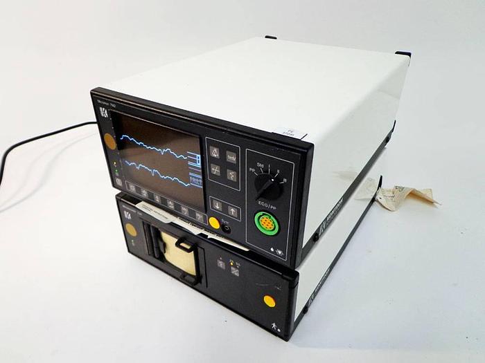 Kontron Micromon 7142 Vital Signs Monitor with Microrecorder 7341 Chart Recorder.