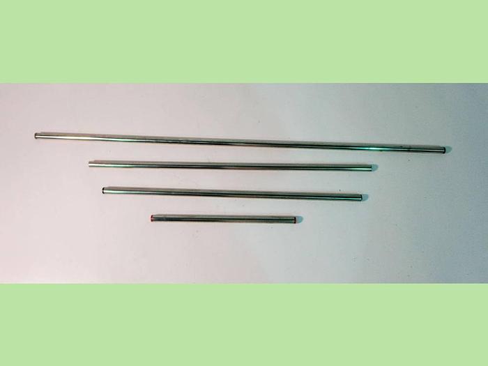 12.7mm Diameter Stainless Steel Laboratory Frame/Lattice Rods, 4pcs x Various.