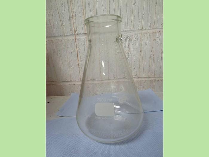 Schott Duran 2L Filter Flask Conical With Hole, 4 pcs.
