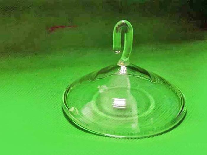 Glass crucible lid